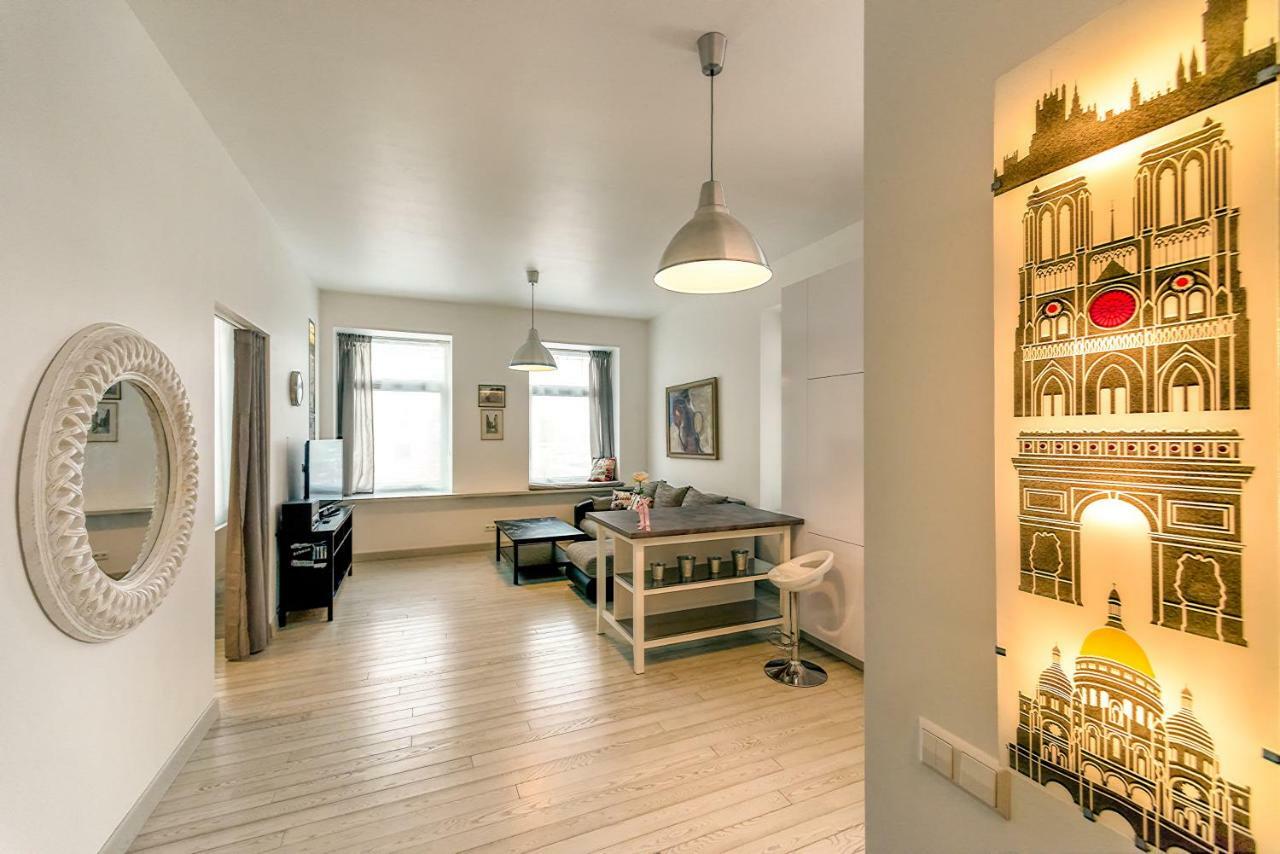 Vilnius Apartment With Stained Glass Exteriér fotografie