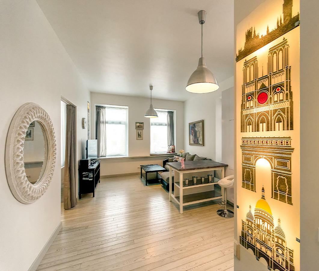 Vilnius Apartment With Stained Glass Exteriér fotografie